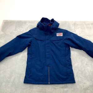 Women's The North Face Hyvent  Hooded Jacket   US Flag Patch Size M